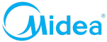 Логотип фирмы Midea в Избербаше